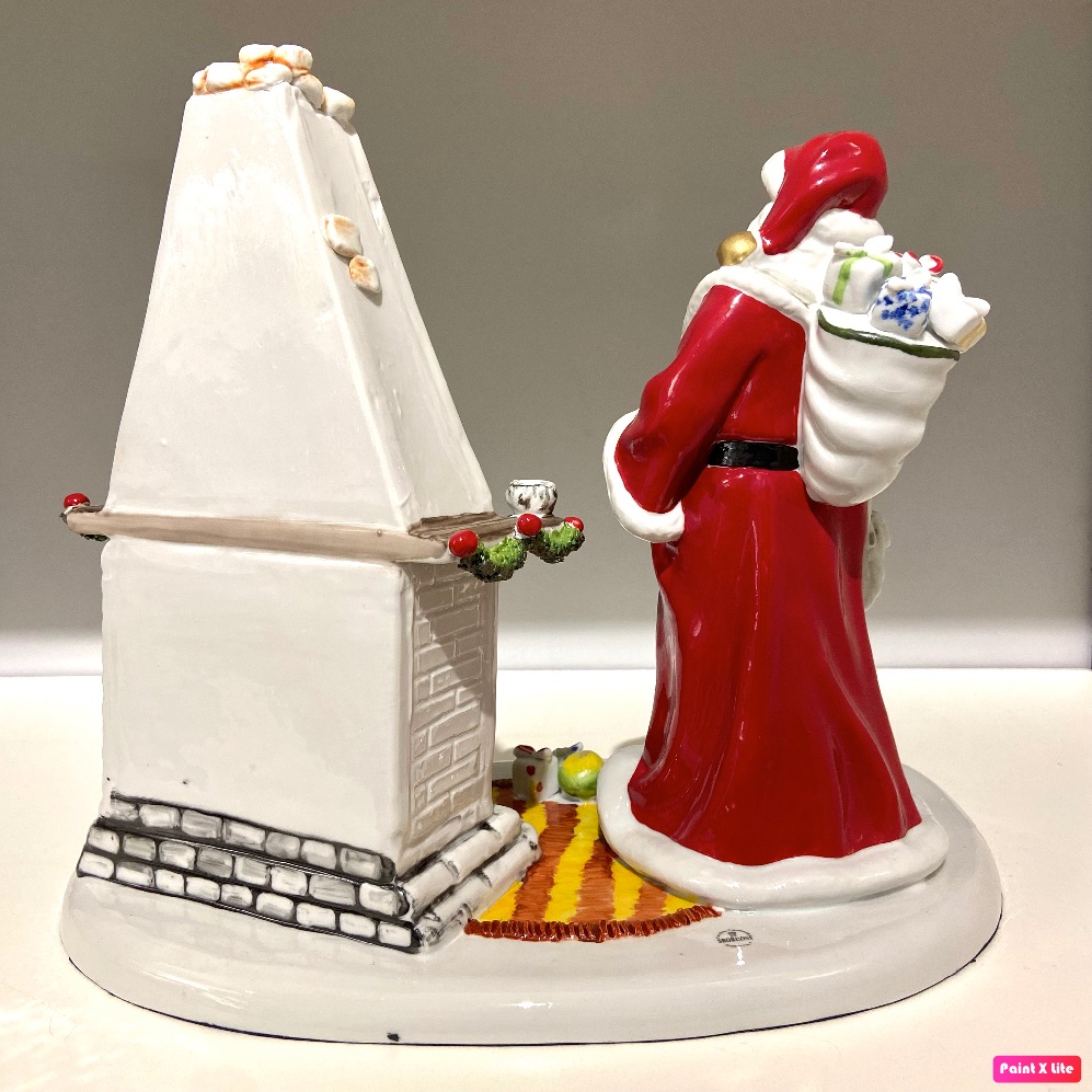 Lenox Ornamento Annuale Di Babbo Natale 2022 – Decorazione Natalizia In Porcellana – Babbo Natale Con Sci E Bastoni Oro – Regalo Speciale