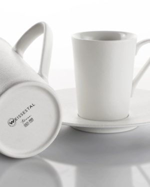 WEISSESTAL SET 6 TAZZE CAFFE C/P TERREA WHITE