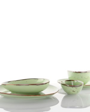 WEISSESTAL SERVIZIO 18 PEZZI TAVOLA AQUA GREEN