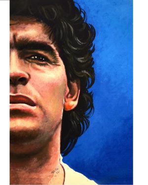 QUADRO SU TELA 70 x 50 MARADONA