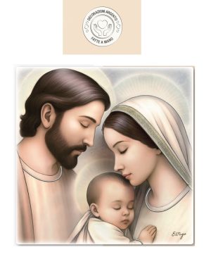 ESTEGO QUADRO SACRA FAMIGLIA 60 X 60