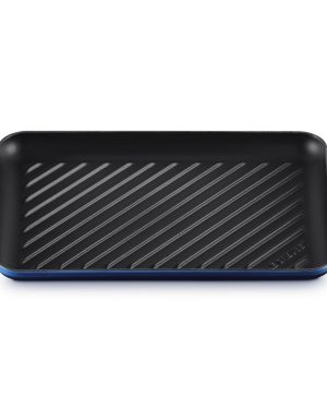 LE CREUSET Grill rettangolare Tradition in ghisa vetrificata azure