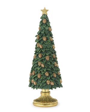 HENRIETTE ALBERO DI NATALE CON PIGNE H 44 CM