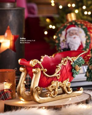 HENRIETTE SLITTA BABBO NATALE ROSSA