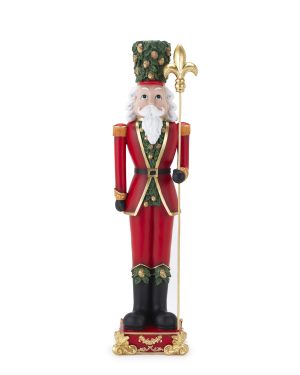 HENRIETTE SCHIACCIANOCI H 51 CM ROSSO NATALE