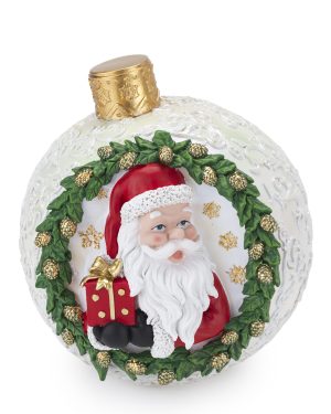 HENRIETTE SFERA BABBO NATALE BIANCO PERLA 22