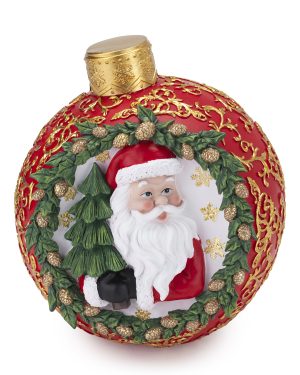HENRIETTE SFERA BABBO NATALE ROSSA 25