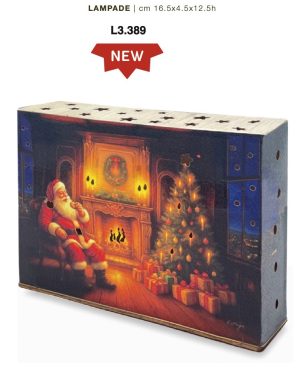 ESTEGO LAMPADA RETTANGOLARE BABBO NATALE POLTRONA