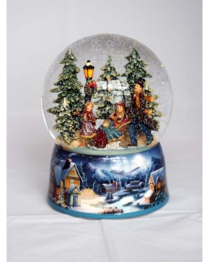 IL MONDO DEI CARILLON Sfera di neve slitte