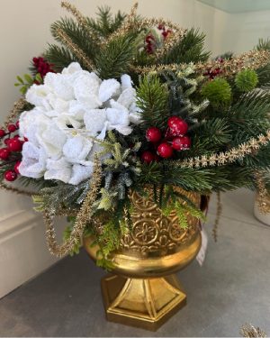 VASO CON COMPOSIZIONE NATALIZIA