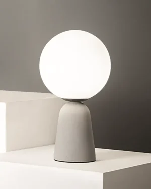 ONDALUCE LAMPADA DA TAVOLO ROCK IN CEMENTO