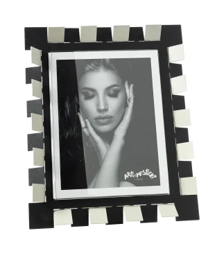 ARTI E MESTIERI Portafoto Vertigo grande avorio e nero