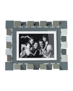 ARTI E MESTIERI Portafoto Vertigo grande orizzontale giada e petrolio