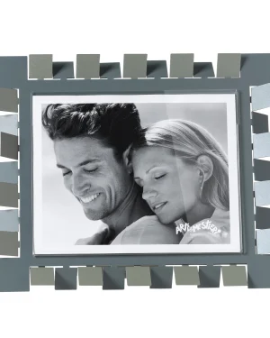 ARTI E MESTIERI Portafoto Vertigo maxi orizzontale giada e petrolio