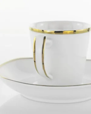 WEISSESTAL SERVIZIO CAFFE 13 PEZZI VENUS GOLD