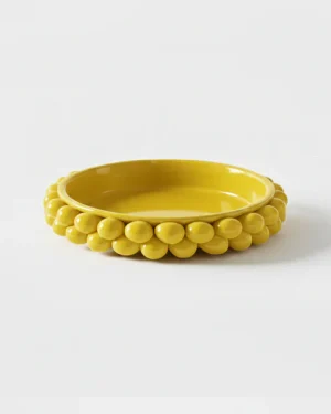 GLI ALBERELLI CENTROTAVOLA PIGNE 36 CM GIALLO