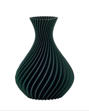 MELAVERDE VASO SPIRALE VERDE GLITTER