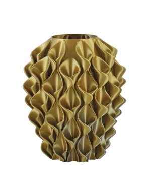 MELAVERDE VASO FIORE ORO SILVER