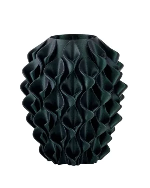 MELAVERDE VASO FIORE VERDE GLITTER