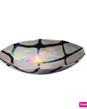 YALOS MURANO SPIDER NERO LENTE CENTROTAVOLA 37 CM