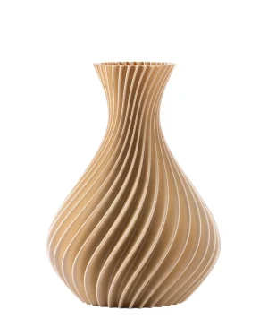 MELAVERDE VASO SPIRALE CHAMPAGNE