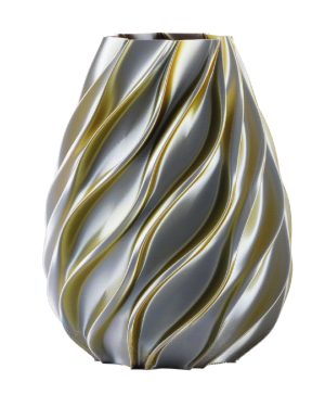 MELAVERDE VASO TWIST ORO SILVER