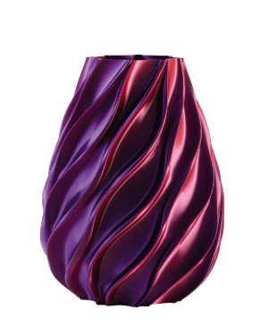 MELAVERDE VASO TWIST VIOLA BICOLOR