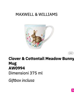 CLOVER & COTTONTAIL MEADOW BUNNY MUG