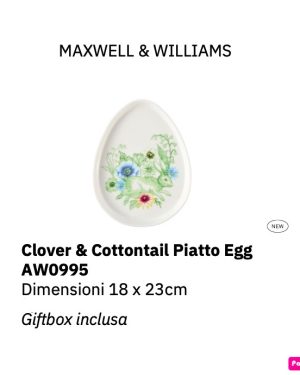 CLOVER & COTTONTAIL PIATTO EGG