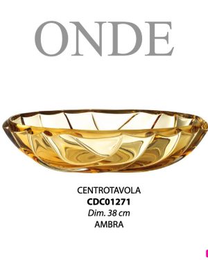 CRISTALLERIA DI CORTE ONDE CENTROTAVOLA