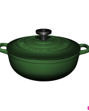 CAST IRON CASSERUOLA ROTONDA GHISA VERDE 24 CM