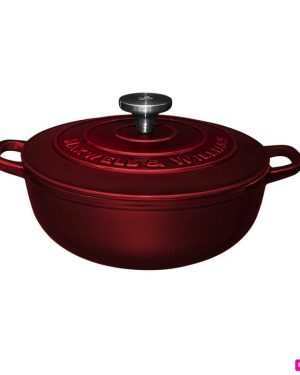 CAST IRON CASSERUOLA ROTONDA GHISA ROSSA 24 CM