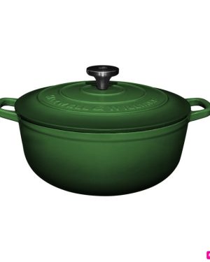 CAST IRON CASSERUOLA ROTONDA GHISA VERDE 28 CM