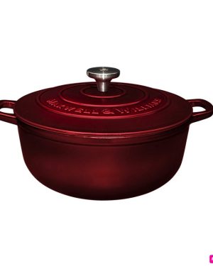 CAST IRON CASSERUOLA ROTONDA GHISA ROSSA 28 CM
