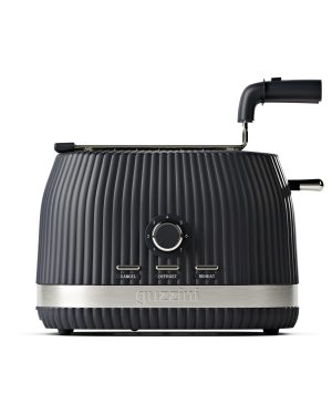 GUZZINI TOSTAPANE CON PINZE NERO " SOUS CHEF "