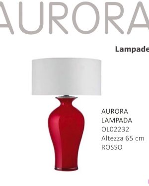 ONLYLUX AURORA LAMPADA OPALE ROSSA