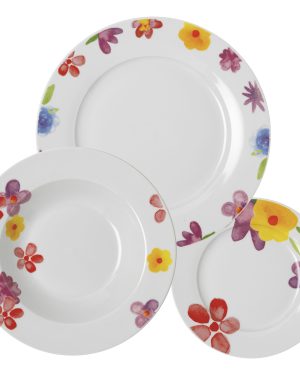 EVVIVA SERVIZIO TAVOLA 18 PEZZI FLOREAL