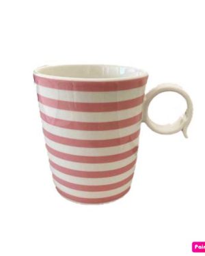 LIVELLARA MUG FRESHNESS LINES PINK TOFFEE