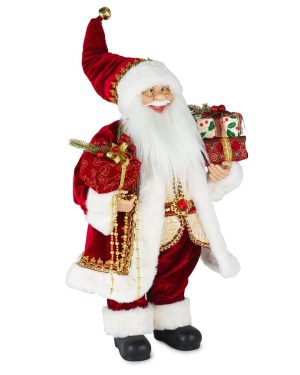 HENRIETTE BABBO NATALE CON PACCHI REGALO H 60
