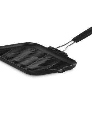 LE CREUSET Grill rettangolare 36 x 20 cm NERO 1 MANICO