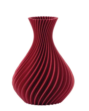MELAVERDE VASO SPIRALE BORDEAUX