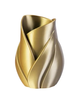 MELAVERDE VASO TULIP ORO SILVER